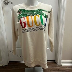 Gucci authentic limited edition cities sequin tiger sweater jumper sweatshirt